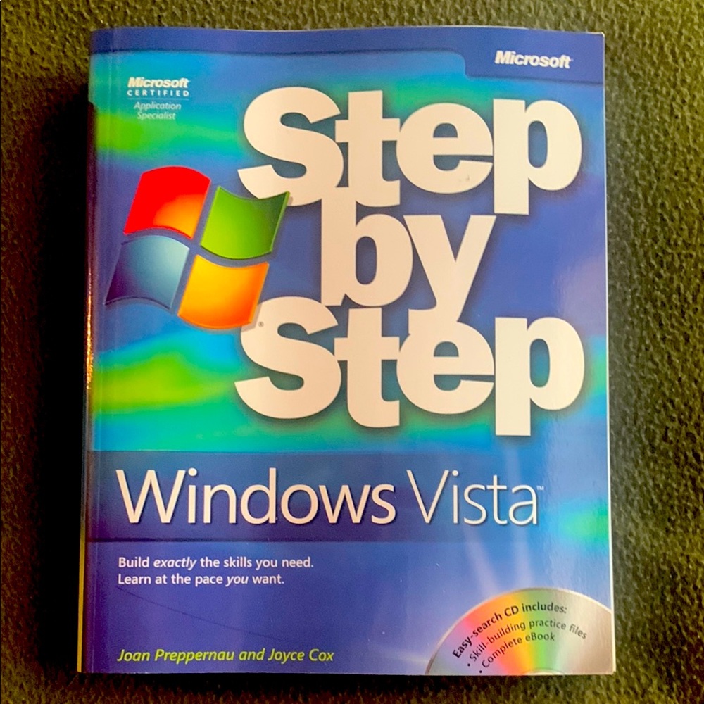 NWT Microsoft Step by Step Windows Vista book by Joan Preppernau & Joyce Cox